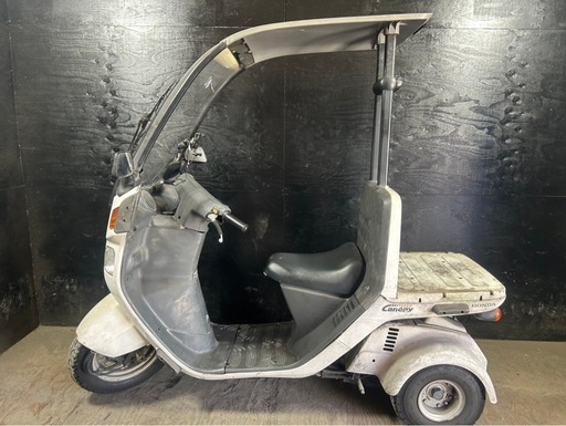 ★支払総額4.8万円★ 買取強化中！なんでも買取ます！！ 07022801H ホンダ ジャイロ 白 TA02 人気のジャイロ！雨風しのげる2スト車両！オイル注ぎ足すだけ！