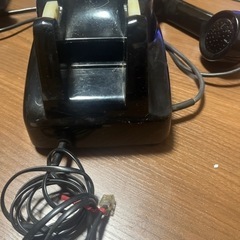 昭和　黒電話の画像