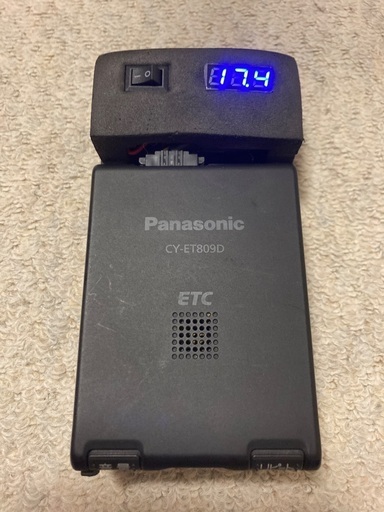 【自主運用】 バイク アンテナ一体型 ETC 乾電池仕様 音声案内