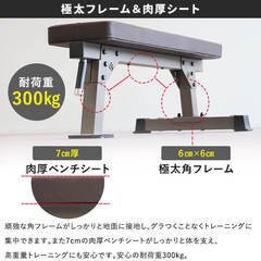 固定式フラットベンチ ハイグレード LEADING EDGE le-b70rの画像