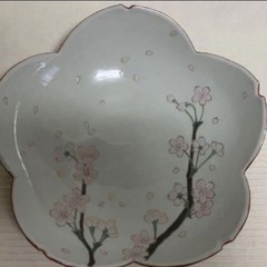 九谷焼　大皿　桜柄 の画像