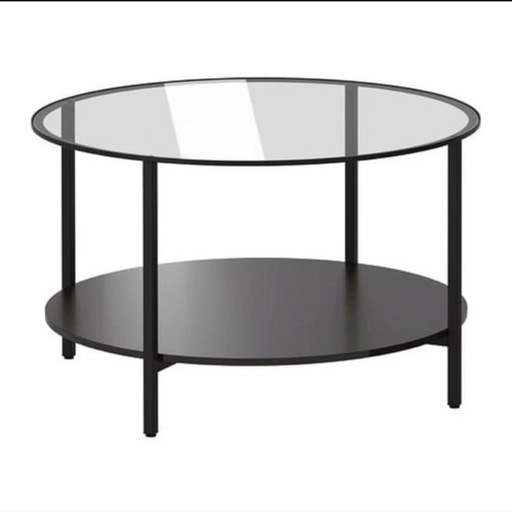 IKEAのガラステーブル