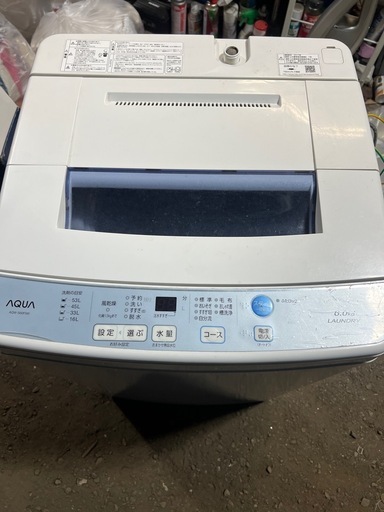 AQUA アクア AQW-S60F(W) 全自動電気洗濯機 6.0kg 2017年製