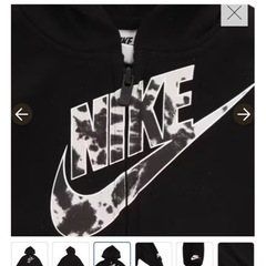 #NIKE#ブラック#フルジップパーカーの画像