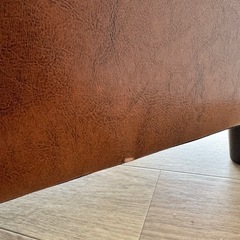 2.5人掛けソファ ダークブラウン合成皮革
の画像