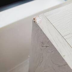 カラーボックス 125cm 木目調 ホワイト　の画像