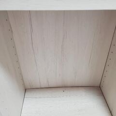 カラーボックス 125cm 木目調 ホワイト　の画像
