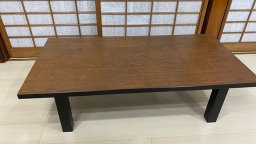 折りたたみ式ローテーブル 木目調
