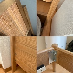 unico SOLK(ソルク) ベッドフレーム ＆ ニトリ Nスリープ マットレス セミダブルの画像