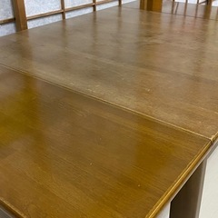 木製ローテーブル 拡張式の画像
