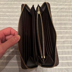 COACH コーチ　長財布 ブラウン カードポケット付きの画像