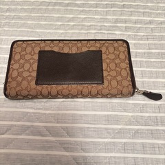 COACH コーチ　長財布 ブラウン カードポケット付きの画像