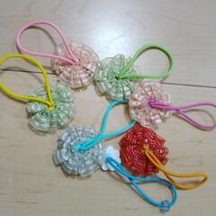 美品キラキラプリキュアアラモードヘアゴムセットの画像