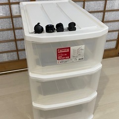 衣装ケース キャスター付き 3段