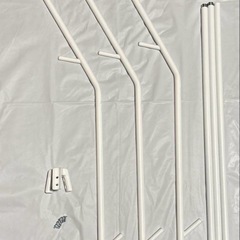 IKEA イケア EKRAR エクラール ポールハンガー ホワイト コートハンガーの画像