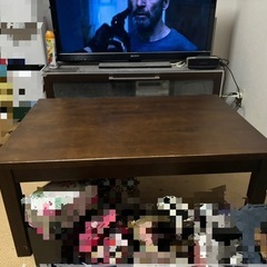 センターテーブル 隠し引き出し収納付き 木製 