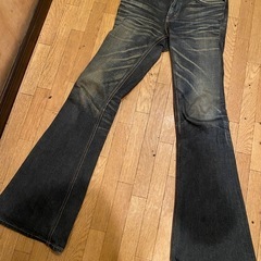 希少モデル特注vintageEDWINフレアブーツカットベルボト...