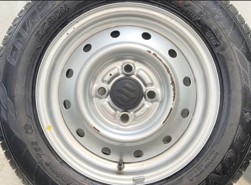新品 ホイール付きタイヤ4本145/80R13 