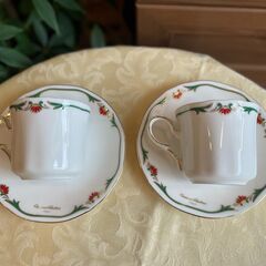 【美品】ジョバンニバレンティノ　コーヒーカップ&ソーサー　2客セットの画像