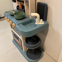 子どもキッチン　おままごと　コンパクト　樹脂製の画像