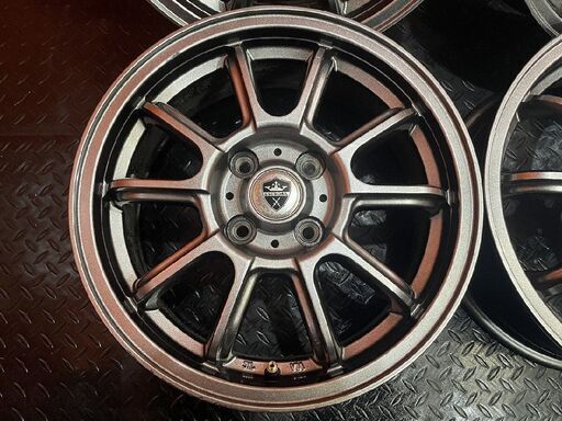 ESTROSA エステローザ 社外ホイール 15インチ 4本 5.5J4HPCD100+45 フィット デミオ キューブ等　(VHP105)