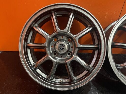 ESTROSA エステローザ 社外ホイール 15インチ 4本 5.5J4HPCD100+45 フィット デミオ キューブ等　(VHP105)