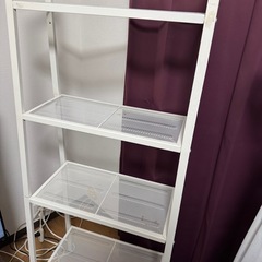 IKEA 白いラック　金属製