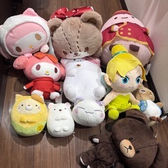 ぬいぐるみ　サンリオ　すみっコぐらしなど　1つ300円〜600円