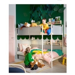 【お譲り先決定いたしました】IKEAの二段ベッドの画像