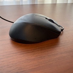 BUFFALO バッファロー USBマウス 有線 5ボタン 静音 BSMBU19BKの画像