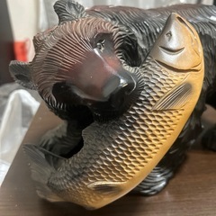 北海道アイヌの民芸品木彫りの熊最終値下げです！の画像