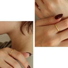 ゴールドリング（新品）16号の画像