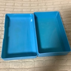 昭和レトロ　セルロイド　ギンポー　銀峰　お裁縫箱　帆掛船　道具箱　青の画像