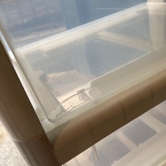 3段プラスチック棚の画像