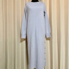 サイズM GU ロングニット　ワンピース　