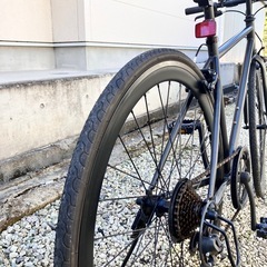 634、クロスバイクつや消し黒の画像