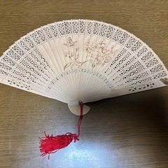 木製扇子　シンガポールで購入