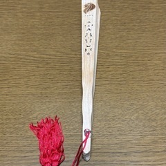 木製扇子　シンガポールで購入の画像