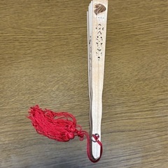 木製扇子　シンガポールで購入②の画像