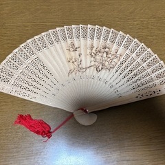 木製扇子　シンガポールで購入②