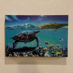 【3月下旬削除】 ②栗山義勝　ハワイアン　アートパネル　絵画