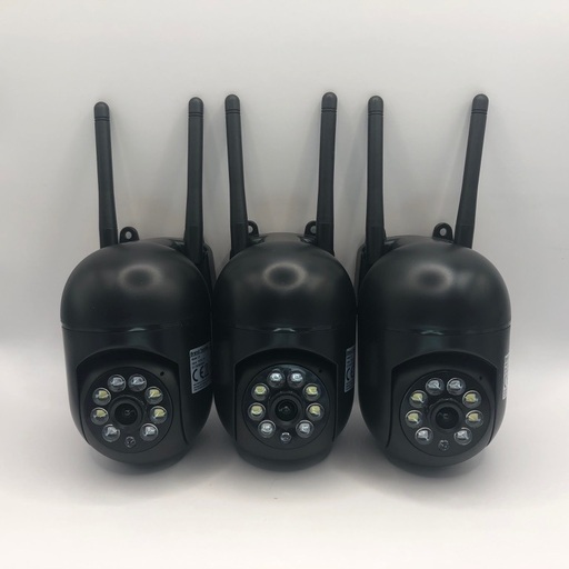 【076】新品3台 TERUHAL 1440p クアッドHD 屋内/屋外 スマート Wi-Fi セキュリティカメラ