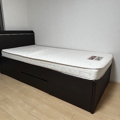 ニトリ収納付きシングルベッド＋ニトリ全身鏡