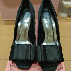 24.5cm KariAng　オープントゥ　パンプスの画像