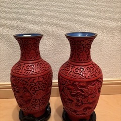 骨董品　中国　堆朱
