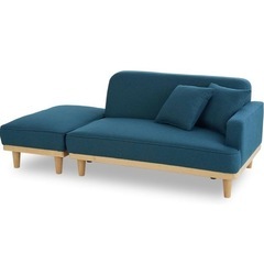 最終値下げ
 【美品】2人用ソファ(オットマン付き)※乗用車載るサイズ！ の画像