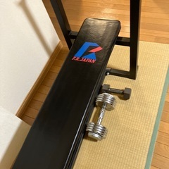 【再出品】ベンチプレス台とダンベル