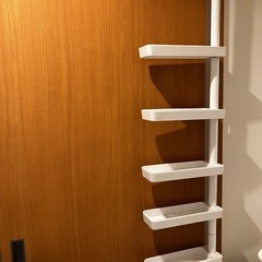 洗面所　隙間収納　突っ張り棒