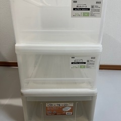 【無料】カラーボックス 3段 幅39 奥行74 高さ23
