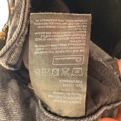 H&M デニム グレー 前ポケット付きの画像